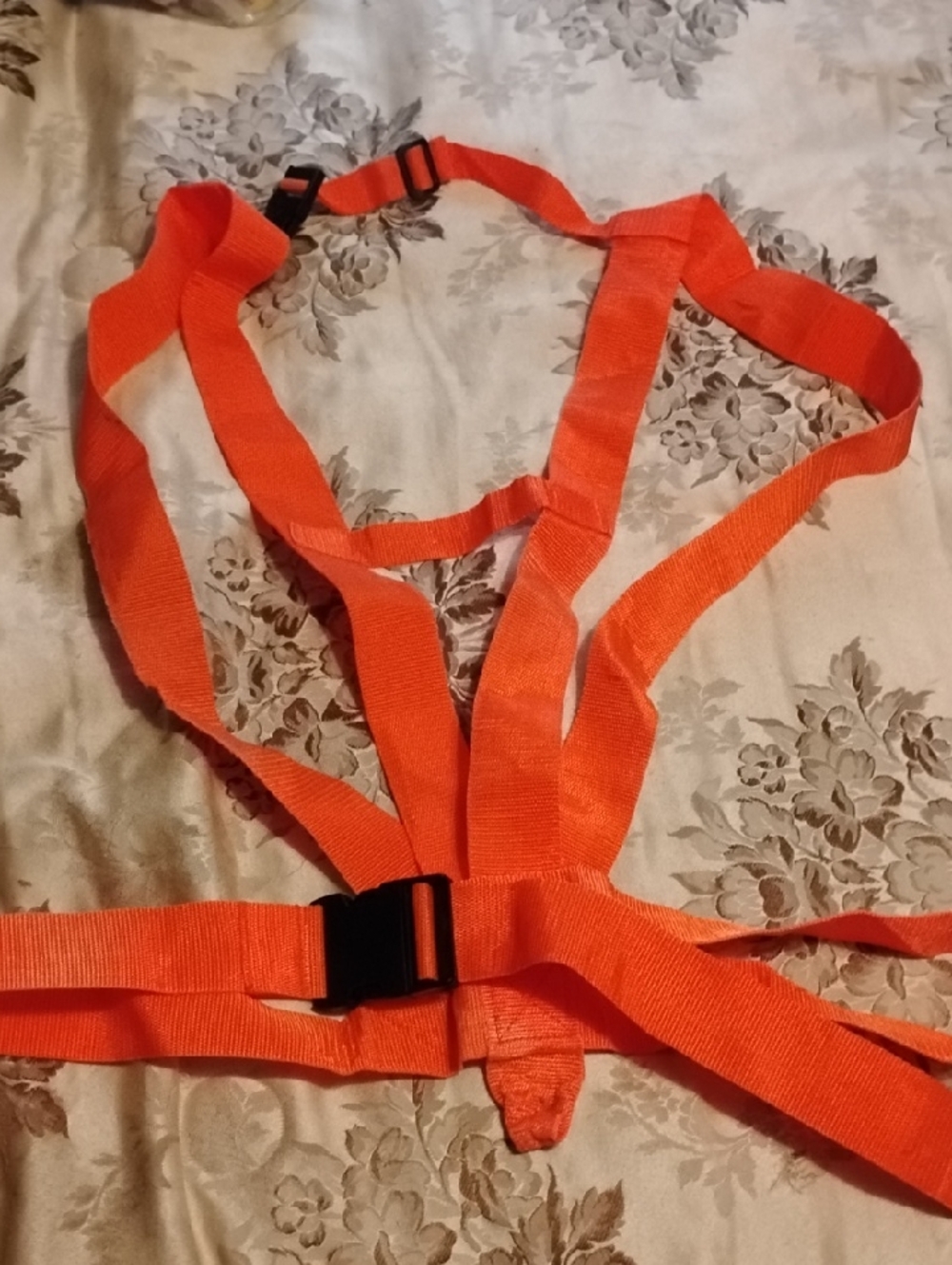 NWOT Men's Bright Orange Suspenders